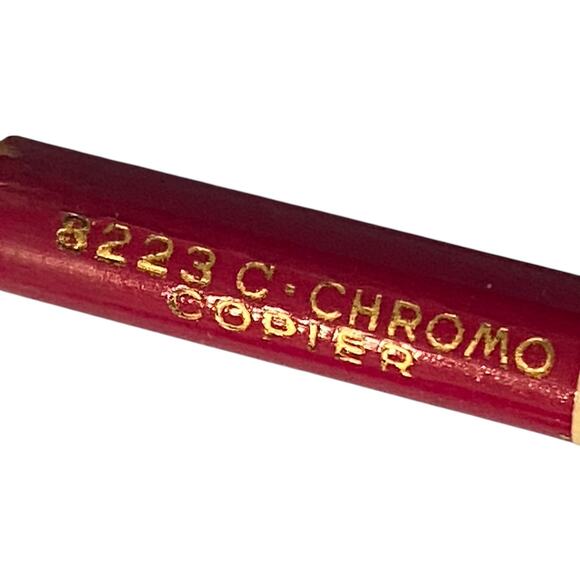 Vintage Stabilo 8200 Series Schwan Pencil Red Graphite Set 8 with Tin Box 50s - Picture 16 of 16